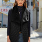 Full Size Open Front Collared Vest