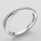 925 Sterling Silver Crisscross Moissanite Ring