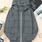 Full Size Zip-Up Raglan Sleeve Openwork Hooded Cardigan