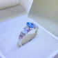 1 Carat Moissanite 925 Sterling Silver Ring 💜