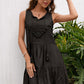 Women's Tassel Tie Lace Trim Sleeveless Dress