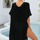 SO SUMMER One Size Fringe Trim Openwork Cover Up