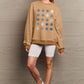 Simply Love Full Size Snowflakes Round Neck Sweatshirt