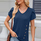V-Neck Short Sleeve T-Shirt
