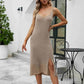 Knit Slit Tank Dress and Bolero Set