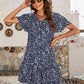 Women's Cressida Animal Print Button Front Flutter Sleeve Dress