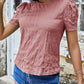 Ruched Round Neck Short Sleeve T-Shirt