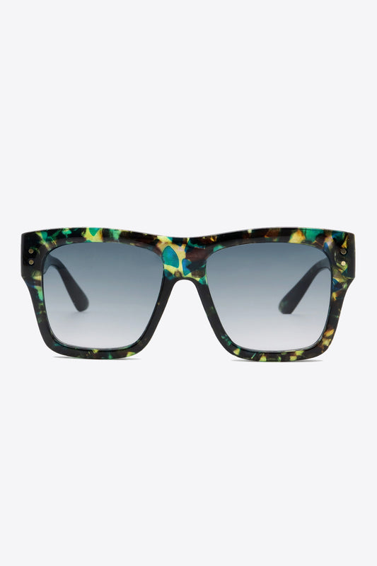 SUNKISSED DREAMS UV400 Patterned Polycarbonate Square Sunglasses