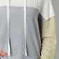 Splicing Drawstring Sweatshirt