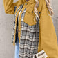 Plaid Button Up Dropped Shoulder Jacket