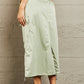 HYFVE Just In Time High Waisted Cargo Midi Skirt