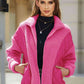 Full Size Zip-Up Collared Neck Jacket