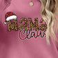 Christmas Themed Round Neck Letter Graphic Long Sleeve Sweatshirt