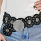One Size Round Shape PU Leather Belt