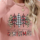MERRY CHRISTMAS Round Neck Long Sleeve Sweatshirt