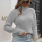 KnitwearTime Turtleneck Dropped Shoulder Sweater