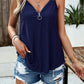 Eyelet V-Neck Double Strap Cami