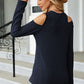 Round Neck Cold Shoulder T-Shirt