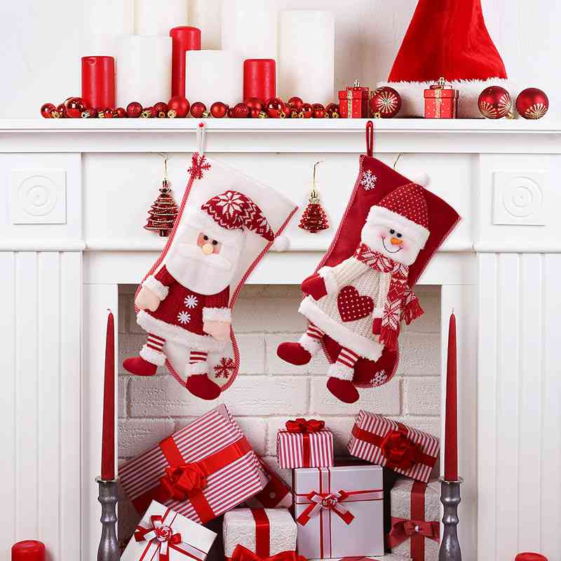 Christmas Santa or Snowman Stocking Hanging Widget