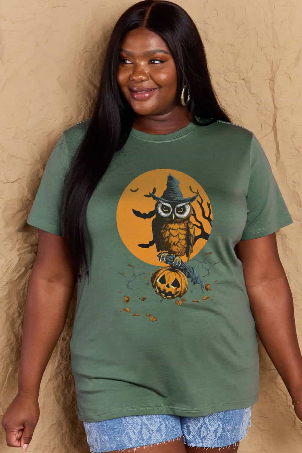 Simply Love Full Size Halloween Theme Graphic Cotton T-Shirt