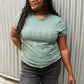 Simply Love Full Size KINDA LAZY Round Neck T-Shirt
