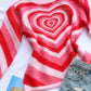 Heart Mock Neck Long Sleeve Sweater