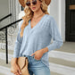 Full Size V-Neck Long Sleeve T-Shirt
