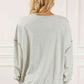 Leopard Exposed Seams Round Neck Sweatshirt