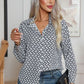 Printed Buttoned Long Sleeve Shirt