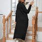 Cable-Knit Open Front Cardigan with Pockets