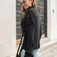 Decorative Button Slit Sweater