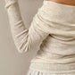 Off-Shoulder Long Sleeve Sweater