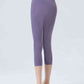 Full Size Wide Waistband Cropped Sports Leggings
