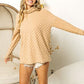 BiBi Checkered Round Neck Thumbhole Long Sleeve Top - Brand BiBi