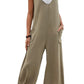 Full Size Wide Strap Jumpsuit with Pockets
