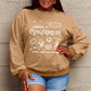 Simply Love Christmas Themed Full Size GINGERBREAD Long Sleeve Sweatshirt