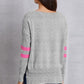 Laura Jay Star Scoop Neck Dropped Shoulder T-Shirt