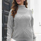 KnitwearTime Turtleneck Dropped Shoulder Sweater