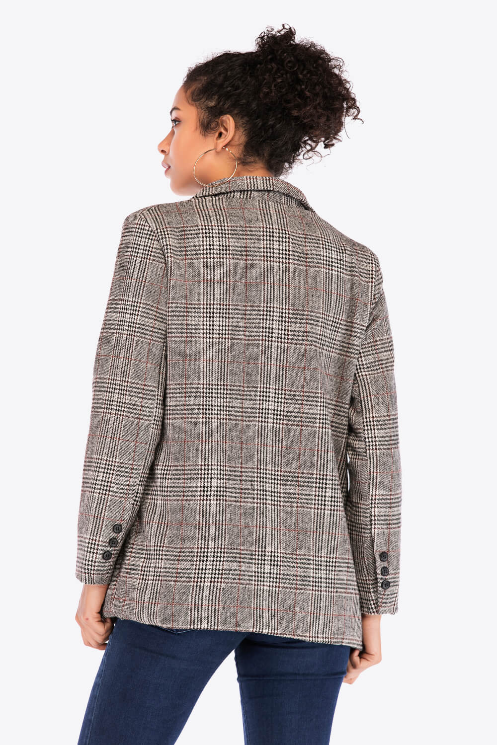 Women's Bryony Plaid Two-Button Blazer