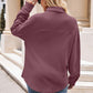 Collared Neck Dropped Shoulder Shirt