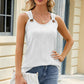 Round Neck Wide Strap Tank