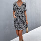 Women's Printed Button down Pocketed Dress