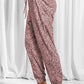 Full Size Leopard Drawstring Pocketed Pants