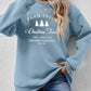 CHRISTMAS Graphic Round Neck Dropped Shoulder Sweatshirt