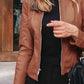 Mock Neck Zip Up Jacket