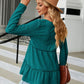 Full Size Long Sleeve V-Neck Cable-Knit Blouse