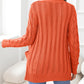 SavannahTree Button Down Cable-Knit Cardigan