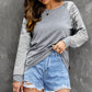 Women's Full Size Mixed Print Raglan Top