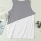 Contrast Round Neck Tank Top 🦋