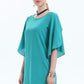 Women's DANICA Round Neck Half Flutter Short Sleeve Tunic Blouse